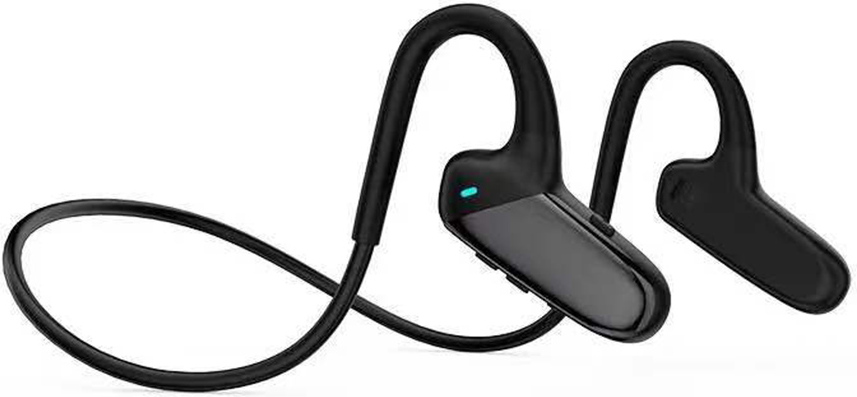 F808 Bezdrôtové slúchadlá s kostnou vodivosťou, Bluetooth 5.0, športové slúchadlá s otvoreným ušným priestorom, vodotesné, s USB batériou a mikrofónom, vhodné na jazdu autom, cyklistiku, beh v posilňovni, mobilný telefón