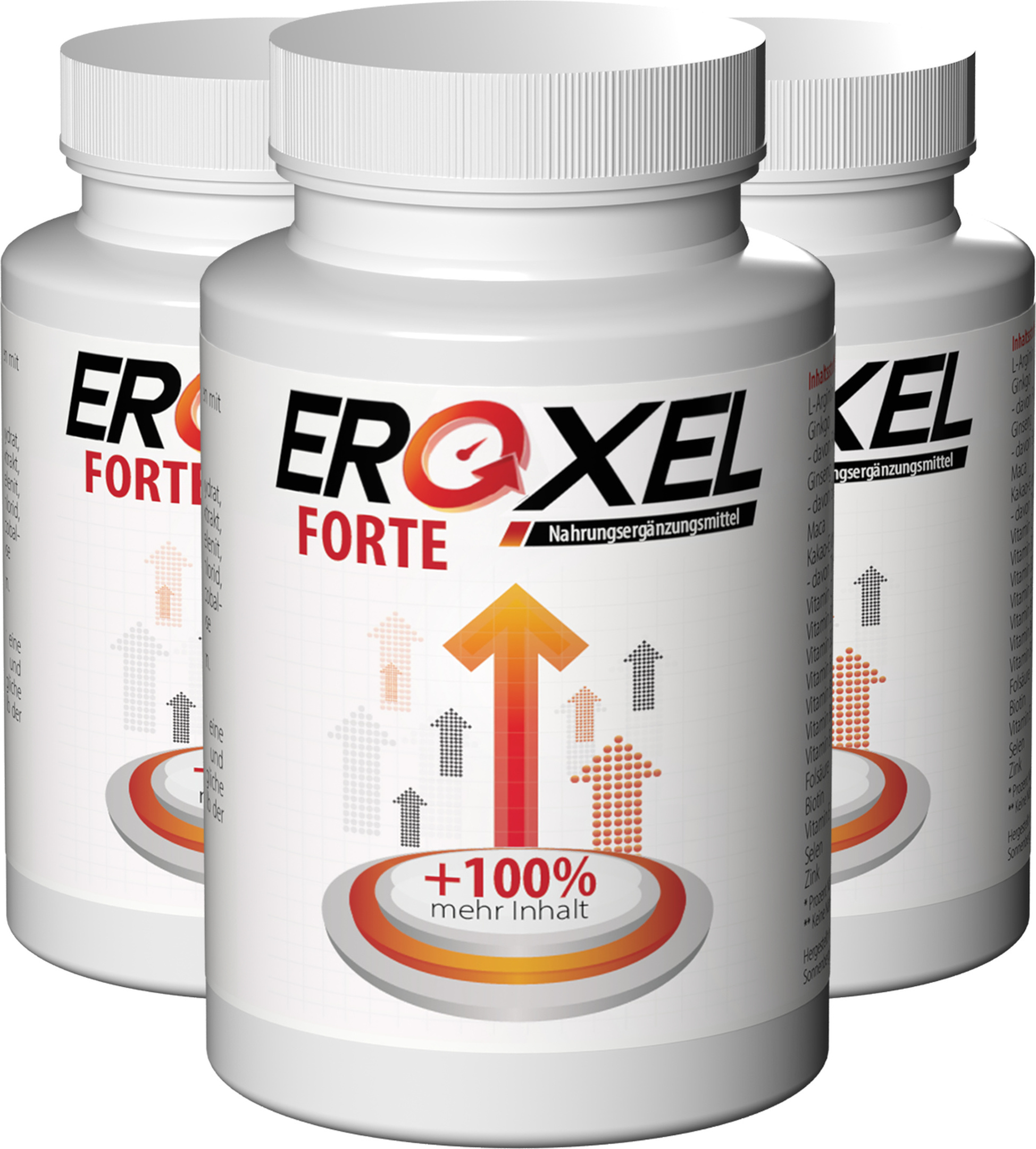 IncHealth GmbH Eroxel Forte - 180 Kapseln (3 x 60 Kapseln) - 3er Pack erox3x-24e1