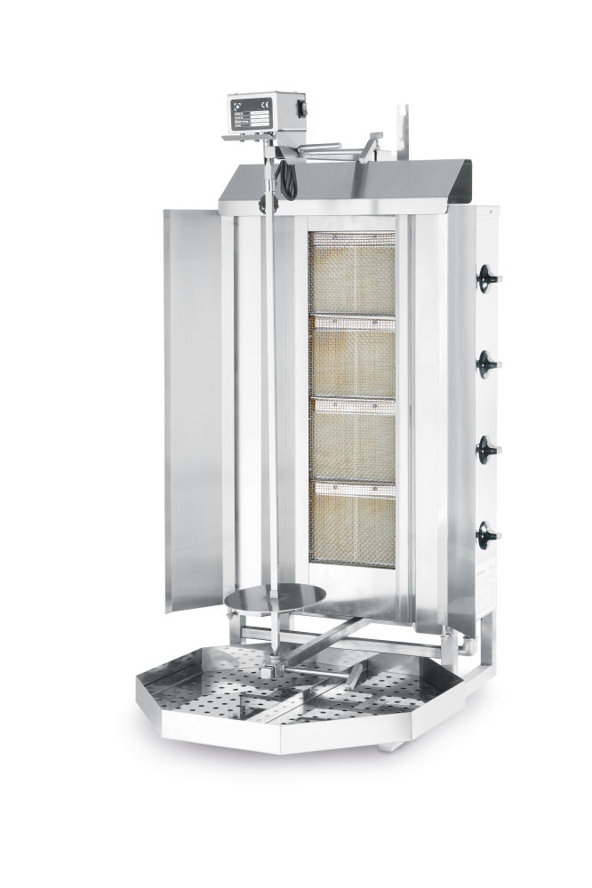 HENDI plynový gril na kebab Profi Line, Profi Line, 13kW, 735x745x(H)1110mm