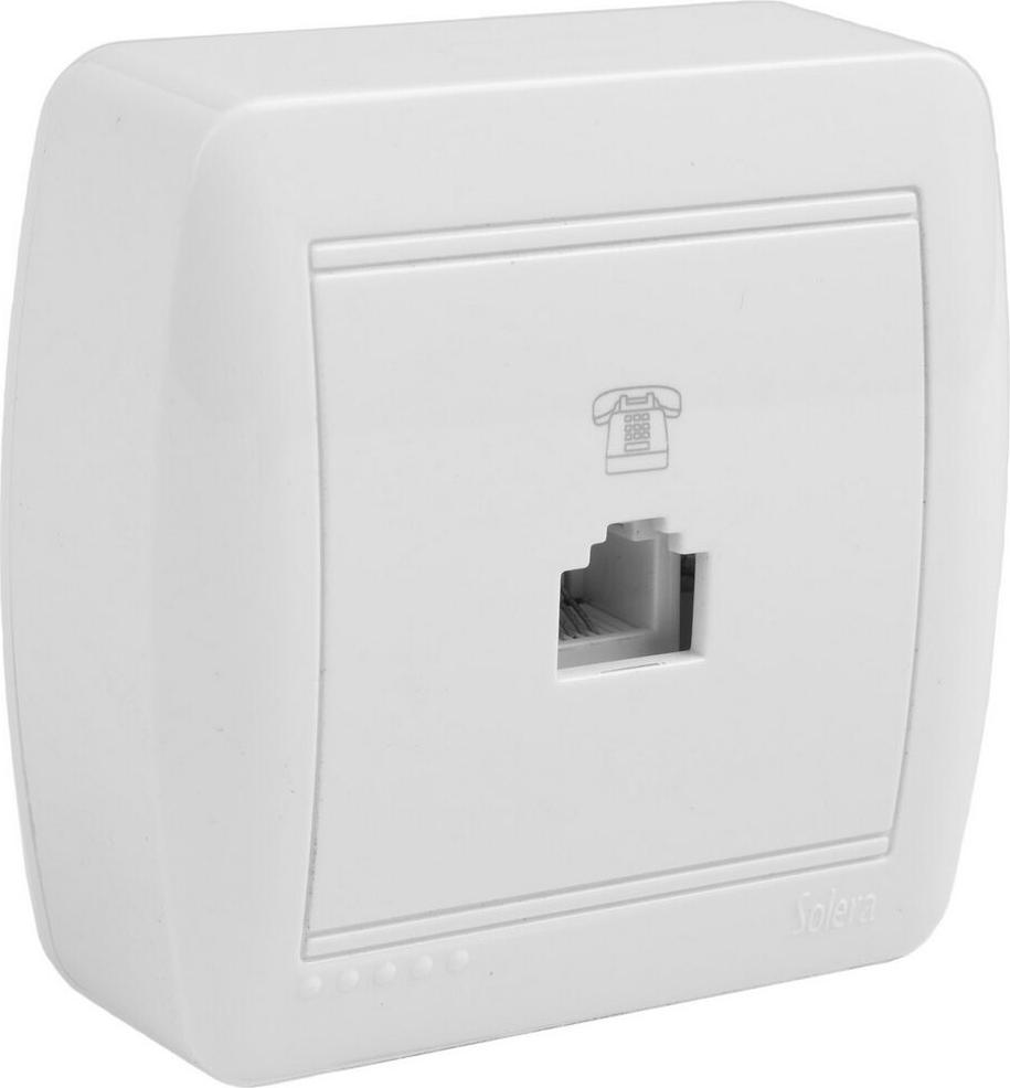 Telefonbuchse Tj11 (4 Wege) 74X72X28Mm.s. Wandhalterung Solera