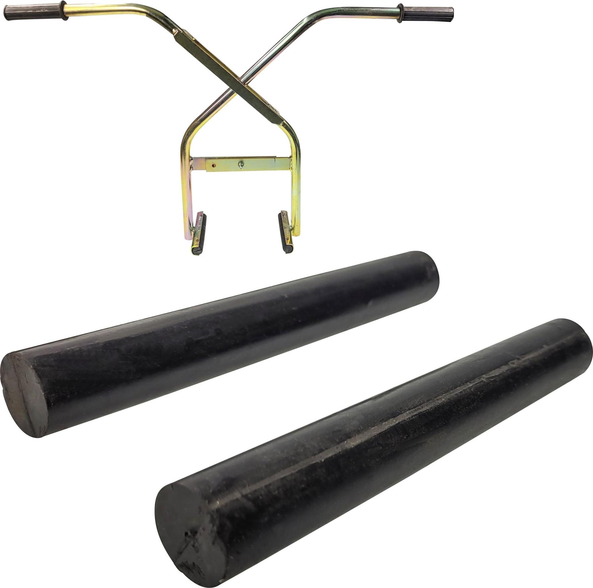 BauSupermarkt24 2 x Ersatzgummis Ersatzbacken für Bordsteinträger Bordsteinzange Versetzzange Steinzange Verlegezange Mauersteinzange Hebezange Bordsteintragezange 103-103-0014-Set