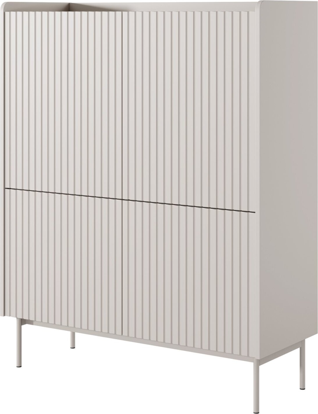 Selsey Liwelo - Highboard 4-türig, Greige, 103 cm