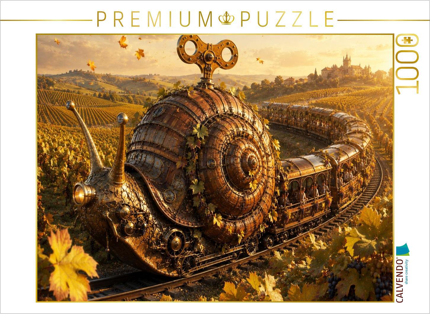 CALVENDO Puzzle Die Weinbergschnecke | 1000 Teile Lege-Größe 64x48cm Foto-Puzzle für glückliche Stunden