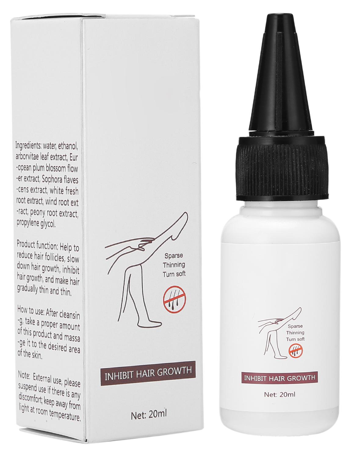 Gistuch LIDORIA Inhibit Hair Growth Liquid Painless Stop Inhibitor für Gesicht Arm 20 ml