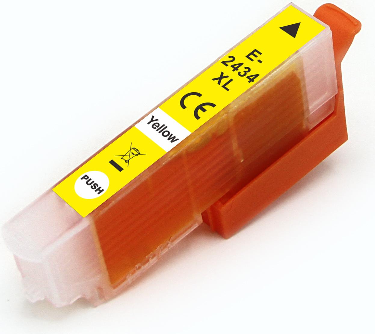 TECHTEK Tinte Ersetzt 24XL (C13T24234012 ) Kompatibel mit [Epson] Expression Photo XP-55, Expression Photo XP-65, Expression Photo XP-750, Expression