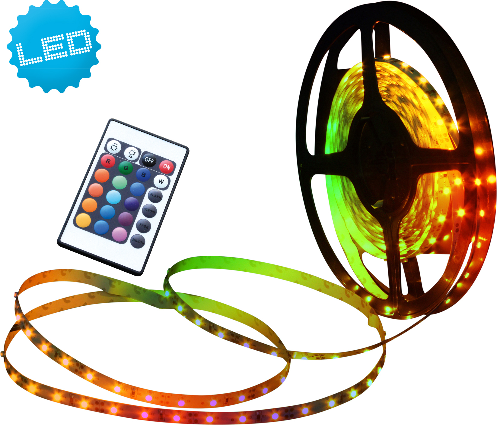 Näve LED-Stripe indoor Stripelight - Kunststoff - RGB+weiß; 5108161