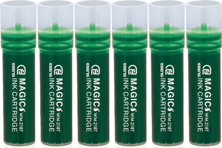 ESENG GmbH ESENG® Whiteboard Marker Nachfüllpatronen MAGIC WM-218T, grün 6 Patronen WM-218T-GX1