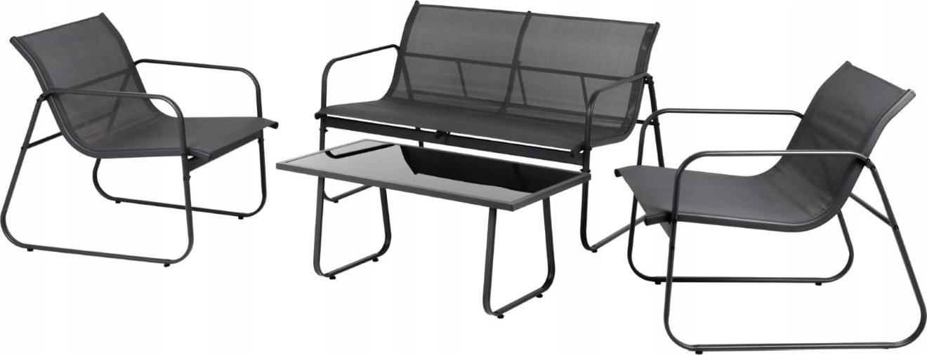 Vysokokvalitná súprava záhradného nábytku: pohovka, 2 kreslá, stôl - Odolný a odolný voči poveternostným vplyvom