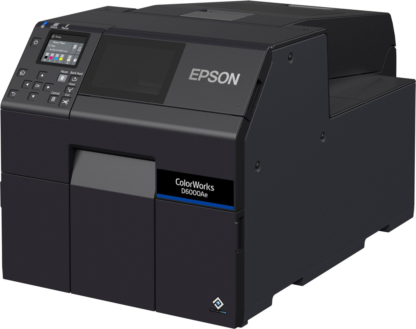 Epson ColorWorks D6000 dye inc Cutter Disp. USB Ethernet schwarz - Etiketten-/Labeldrucker - Tintenstrahldruck