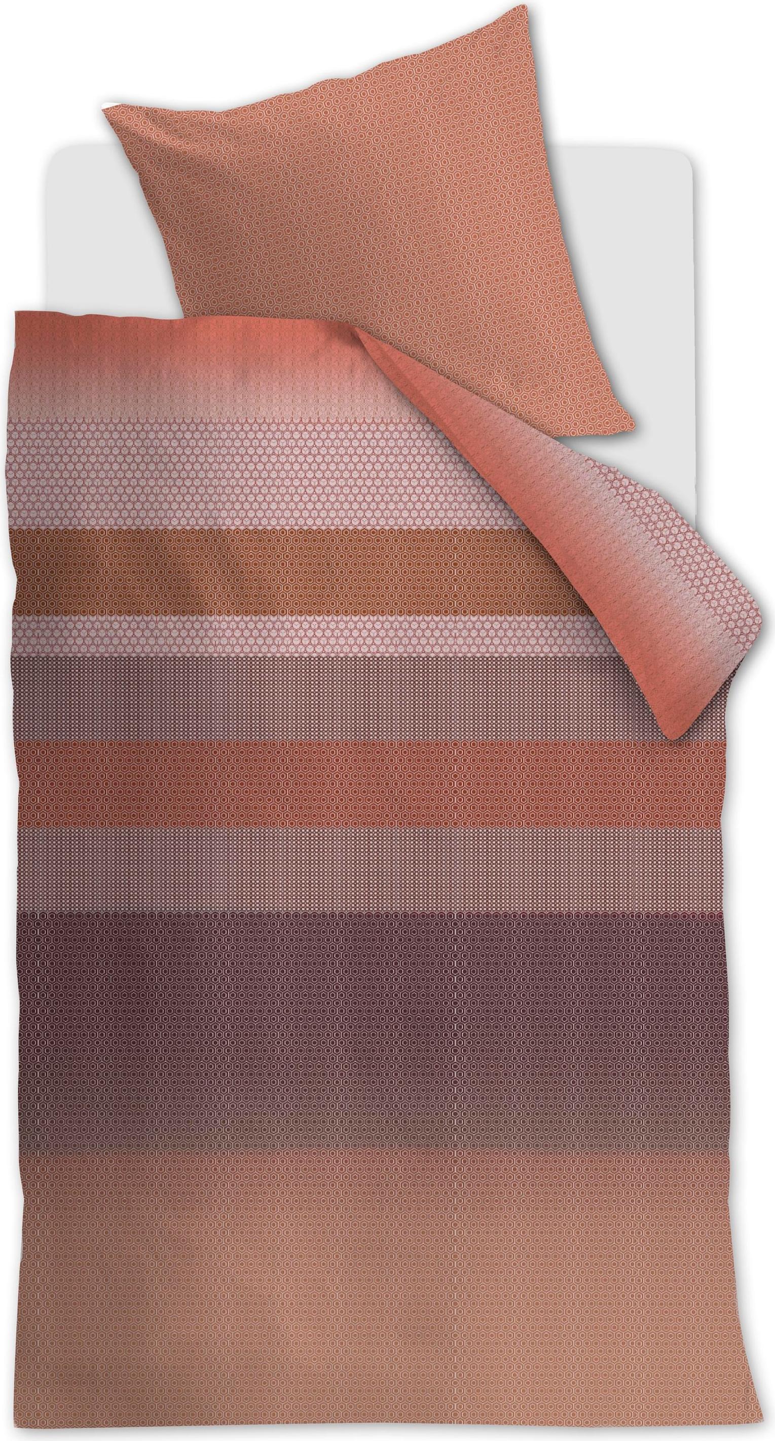 Beddinghouse Bettwäsche Satin - Leo - gemustert 200 x 200 cm terra feines, geometrisches Muster, terra 11461