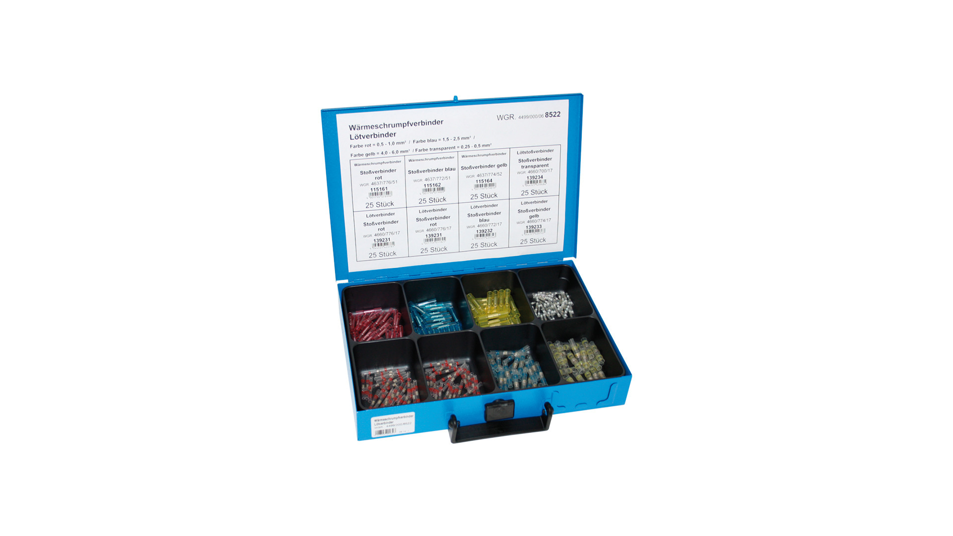 Dresselhaus Sortiment an Schrumpfverbindern sort.waermeschrumpfverb. Löten, Sortieren. 4499000068522