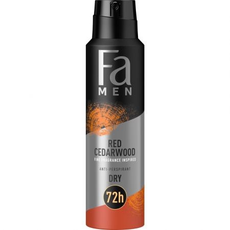 Schwarzkopf FA Men Anti-Perspirant Deodorant Spray für Männer Red Cedarwood 150ml