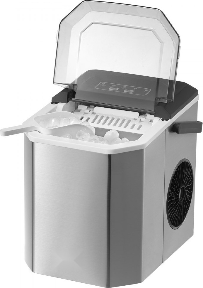 Eismaschine Eisbereiter - Eiswürfelbereiter 11,8kg/24h - mit Schaufelkorb - Effiziente Eisproduktion - Haus und Geschäftskühlung