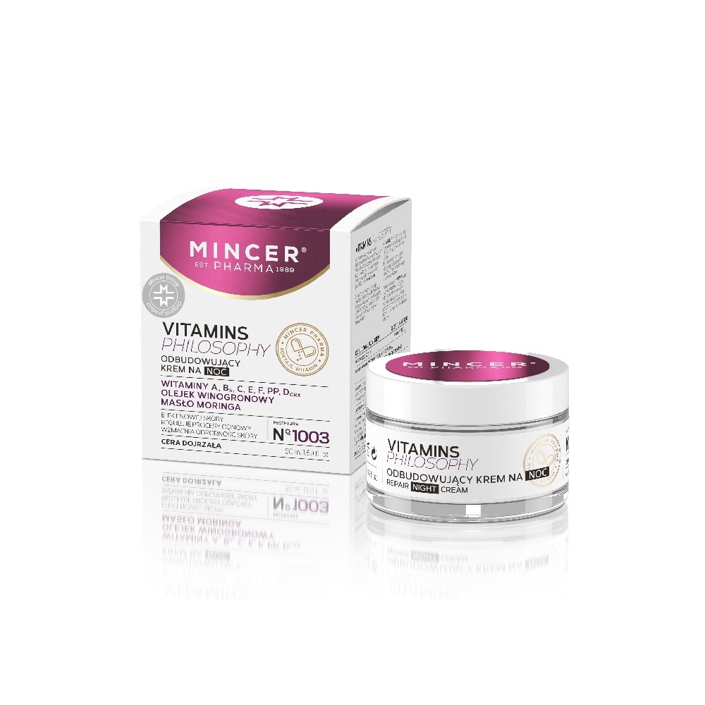 Obnovujúci nočný krém Mincer Pharma Vitamins Philosophy No.1003, 50ml