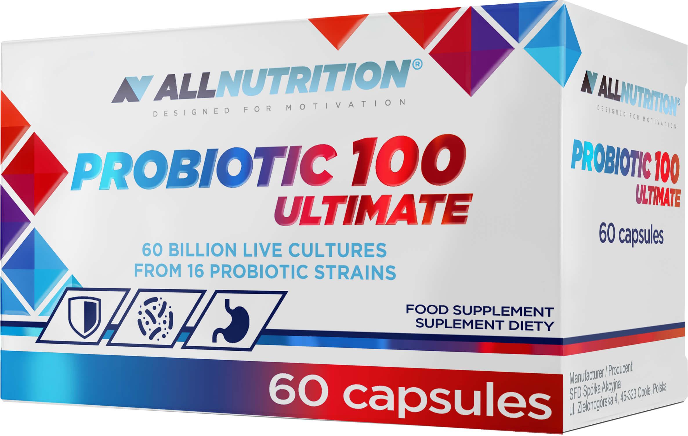 ALLNUTRITION Probiotic 100 Ultimate 60 Kapseln Probiotikum Probiotika Darmflora Darm Verdauung