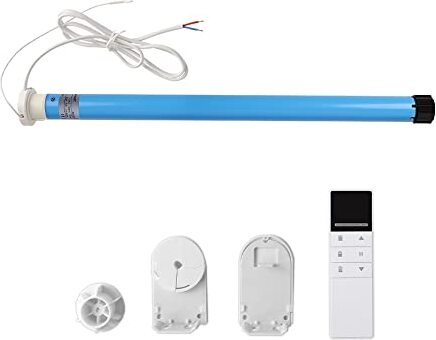 zemismart DIY Smart Jalousien WiFi motorisierte Rollladen, Rohrmotor-Set, Fernbedienung, Echo Voice Tuya App Timer (für 32 mm Röhre, mit