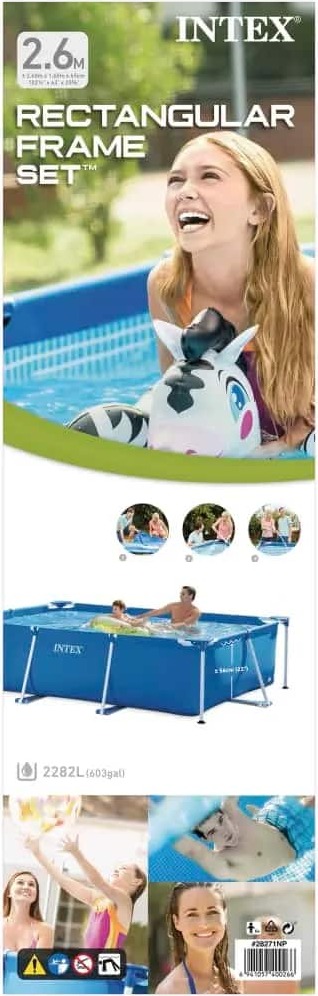 Obdĺžnikový rám na bazén INTEX 260x160x65 cm 28271NP