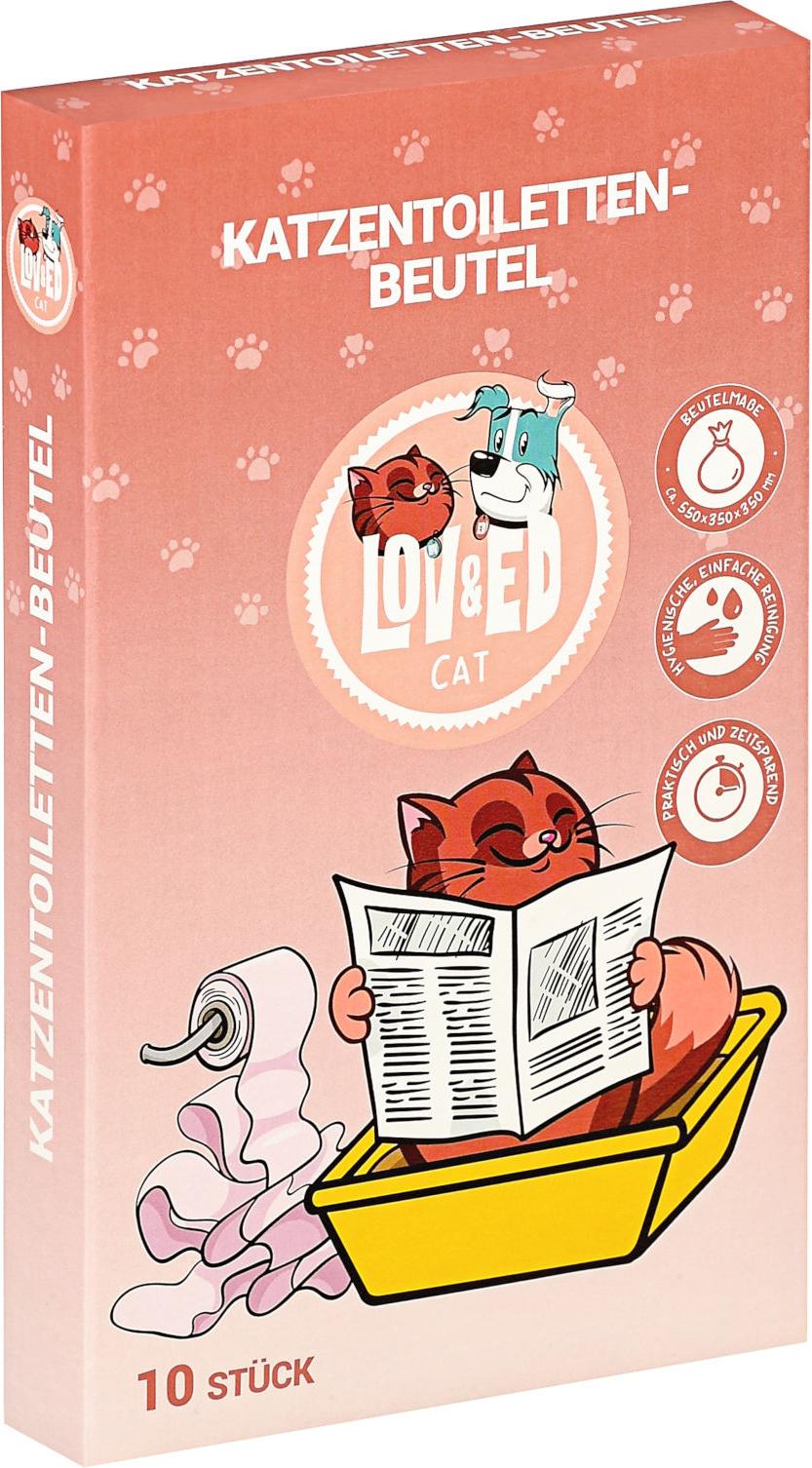 Lov&Ed Katzentoilettenbeutel, 10 Stück Beutel für Katzentoiletten