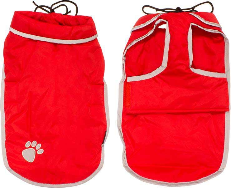 Arquivet Pfotenabdruck Hunde Regenmantel Rot 6XL Rot 6XL 1368