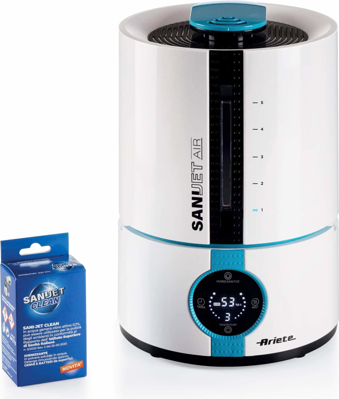 Ariete 00B2836P0AR0 Ultraschall-Reinigungsgerät 30 W Weiß