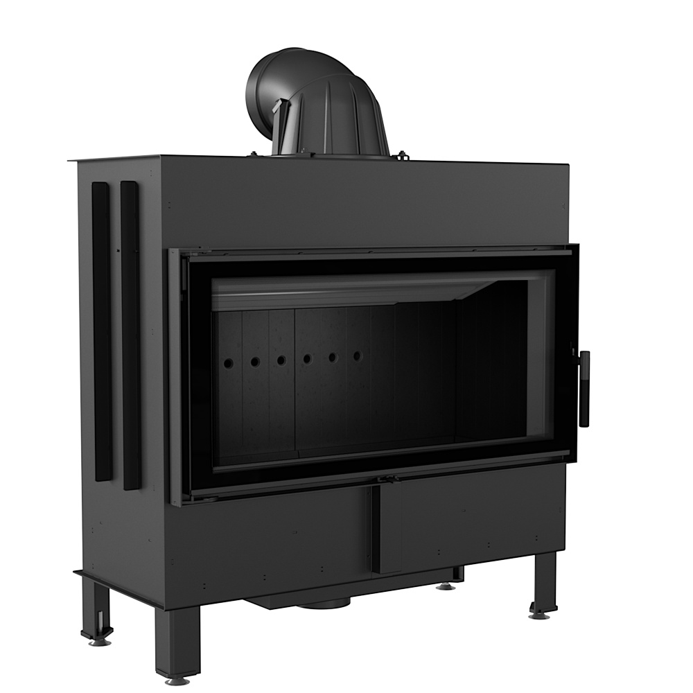 Oceľový krb Lucy 16 kW Ø 200 čierne