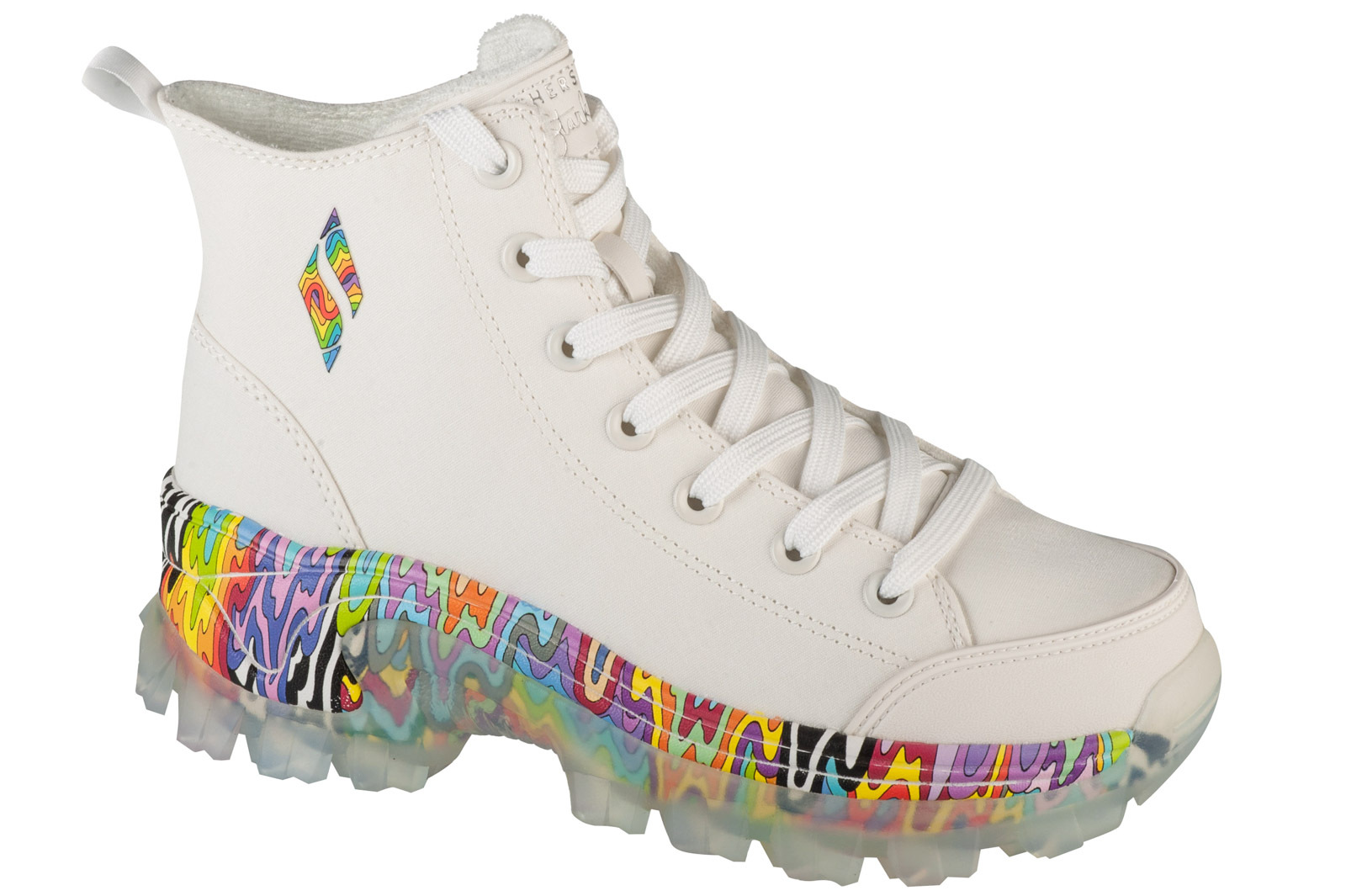 Skechers Jen Stark: Hi-Ryze - See-Thru Drip 177963-WMLT, Dámske tenisky, Biela
