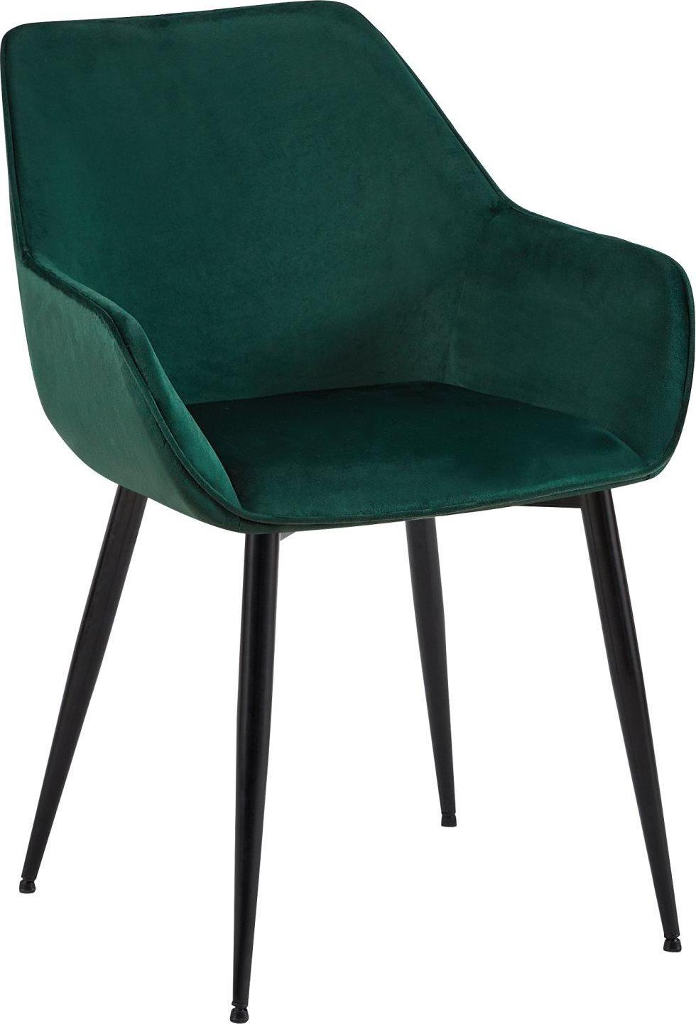 BellaFurn Esszimmerstuhl – bequemer Luxus – stabiles Metallgestell | Farbe: Grün | Material: Weich 322718