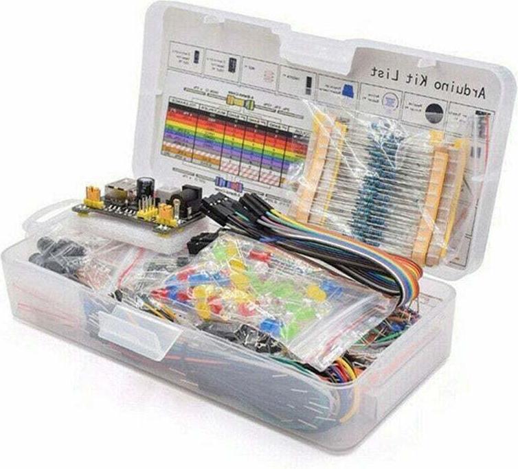 Meoiruery 830-Punkt-Steckbrettkabel-Widerstands-Elektronikbauteil-Kit für Onu R3 Anfänger-Starterkit, KAU-ER-LYS-PH-20251122-235