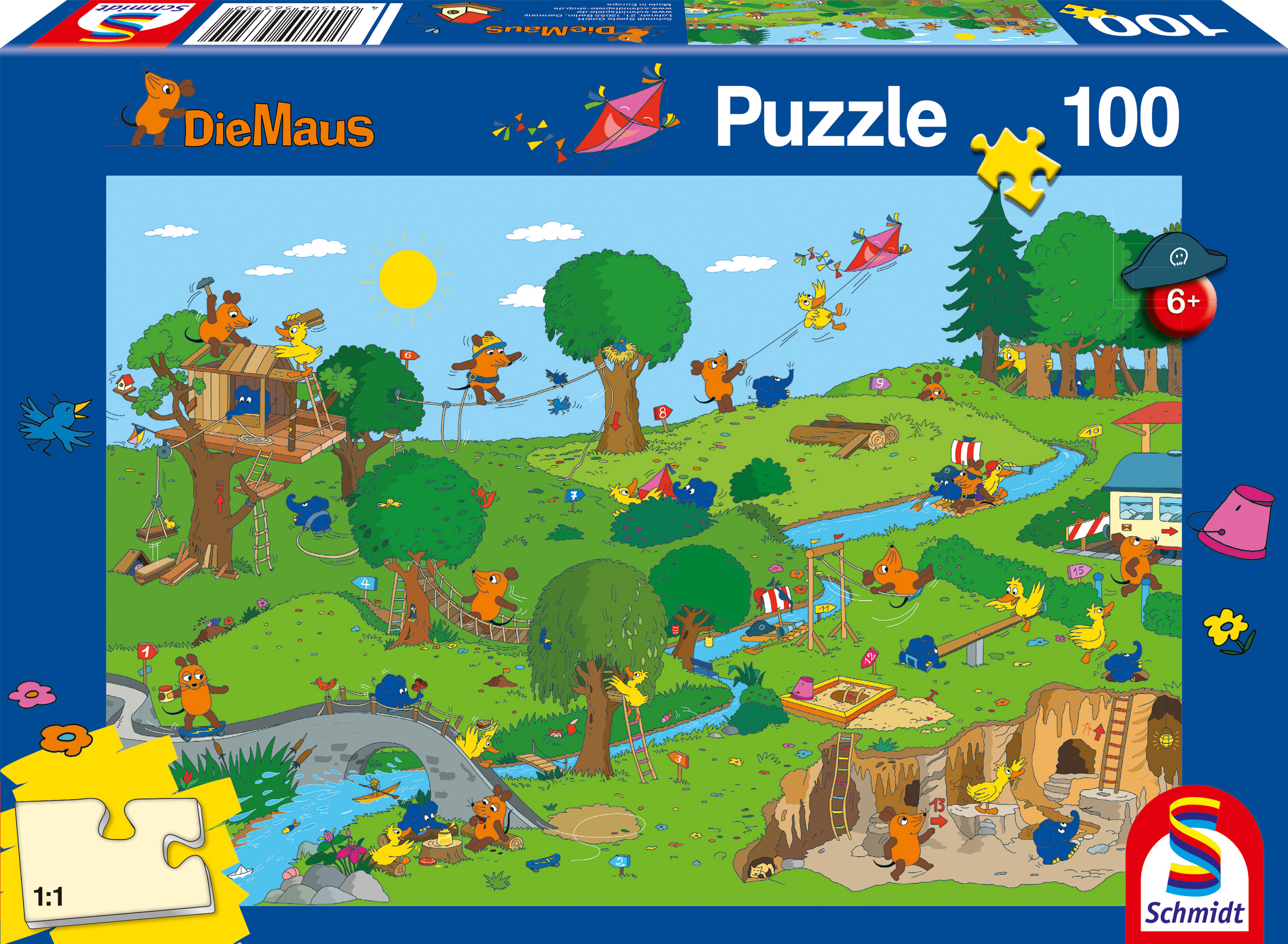 Schmidt Spiele Die Maus: Im Spielpark (100 Teile) 56395