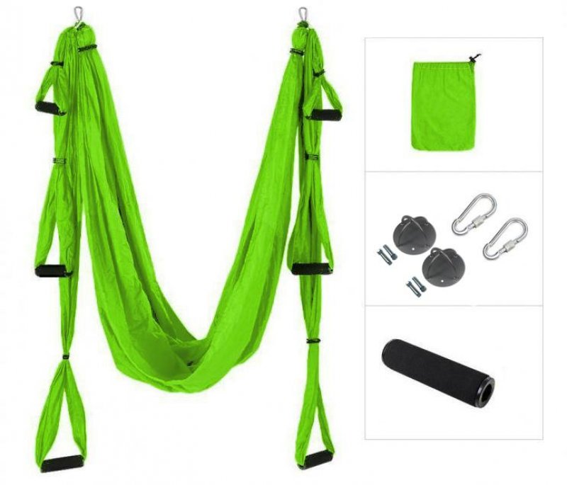 Aerial YOGA - SEDCO AERO YOGA Yogatuch mit Gurten schwarz