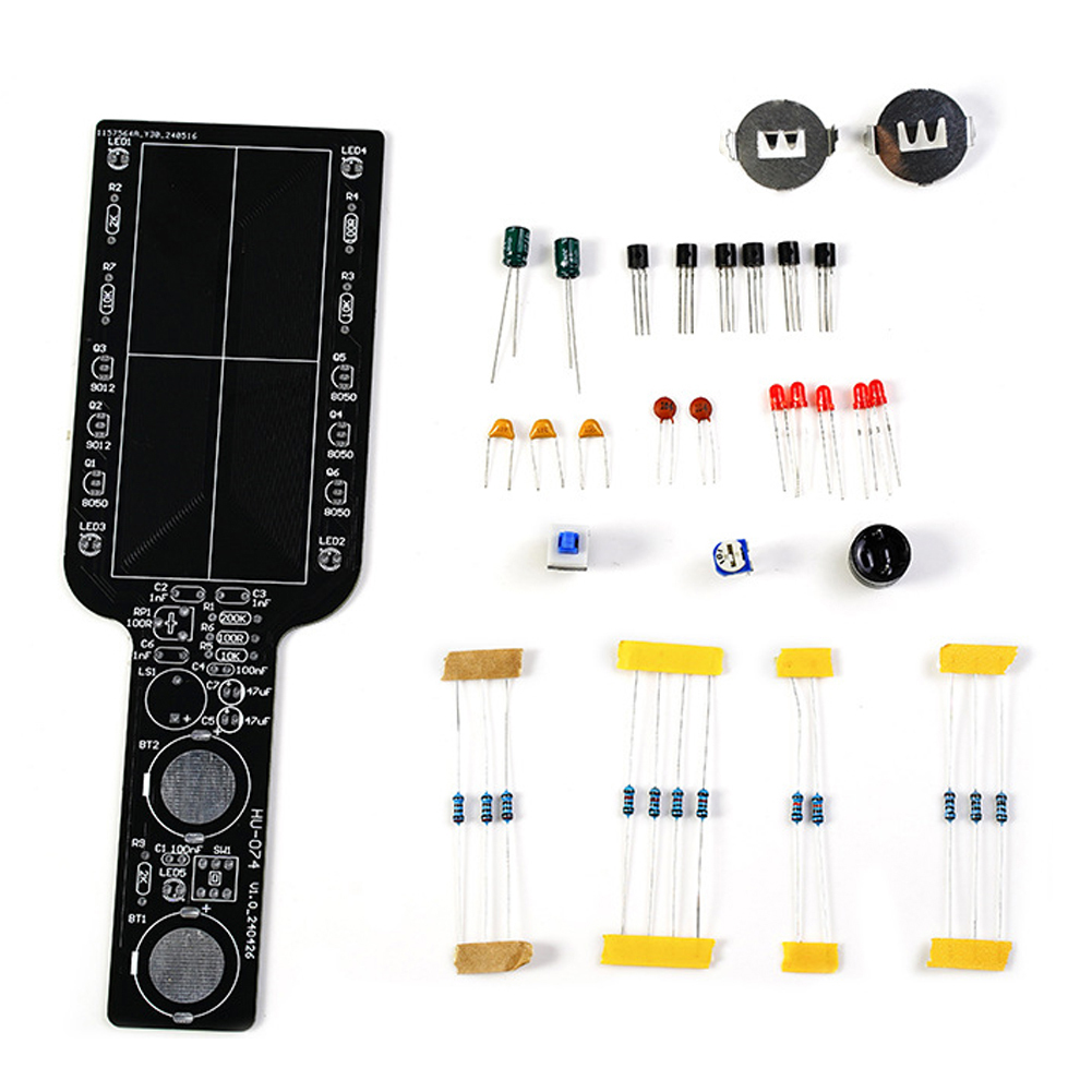 Aibecy Metalldetektor, elektronisches DIY-Kit, einfaches Metallsuchgeraet, Satz loser Teile, Leiterplattenherstellung, Loetuebungsset