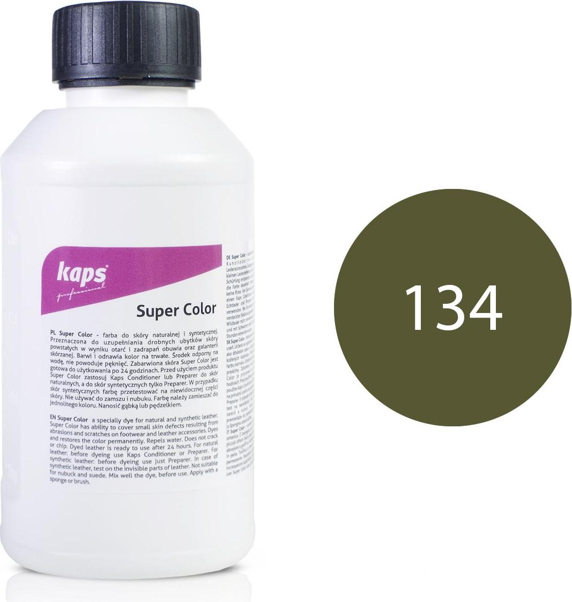 Farbe für Natur- und Kunstleder Kaps Super Color 500 ml - Olive 134#