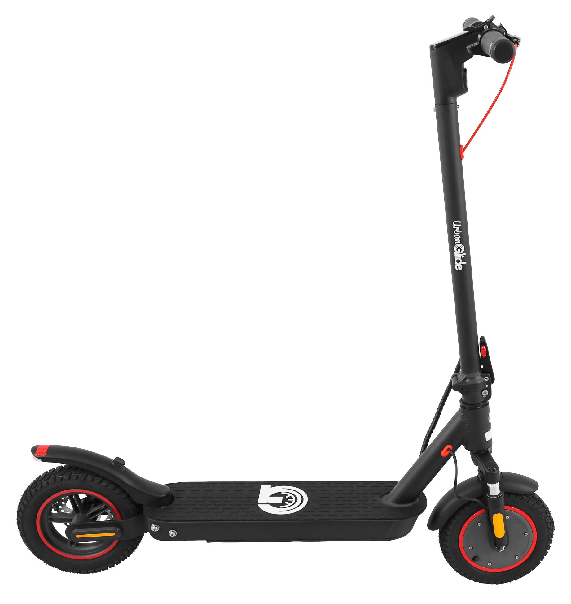 Skladacia elektrická kolobežka 100MAX - URBANGLIDE - kolieska 10 - 350W - pre dospelých - čierna