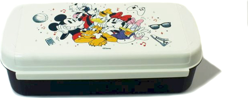 TUPPERWARE Bellevue Disney 980ml blau/weiß Vorratshaltung Apollo Royal Midi Vorrat + SPÜLTUCH