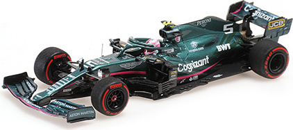 Formule 1 Aston Martin Cognizant F1 Team AMR21 #5 Grand Prix von Aserbaidschan 2021 – 1:43 – Minichamps
