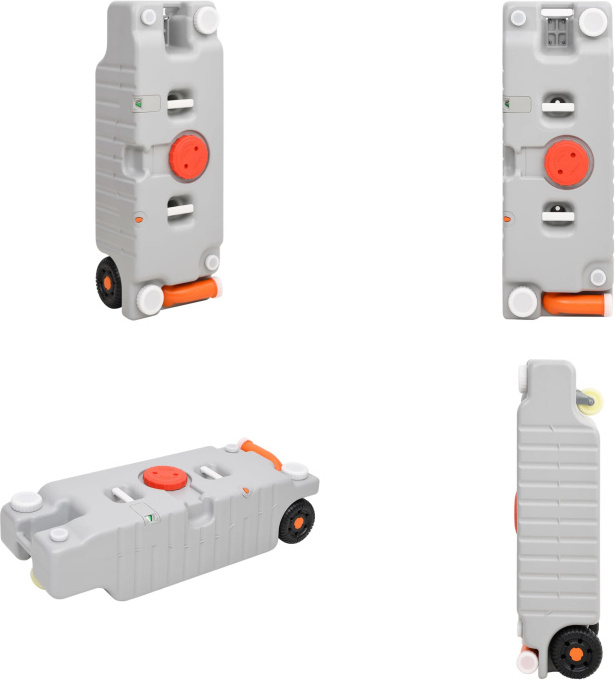 vidaXL Camping Wassertank mit Rollen 75 L Grau - Wassertank - Wassertanks - Wasserspeicher - Kunststoff Wassertank HL154412