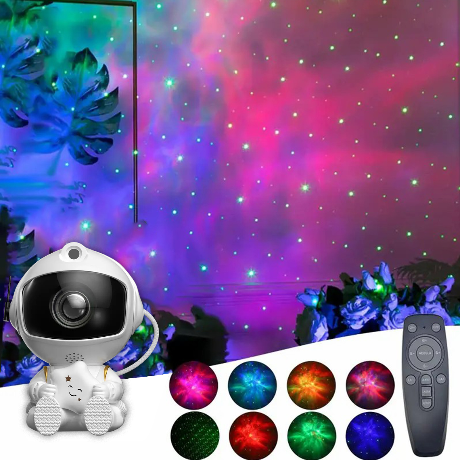 Sternenhimmel Projektor Kinder,20-Lichtmodi LED Sternenhimmel Projektor  Galaxy Projector,15 Schlafmusik Sternenhimmel Projektor  Erwachsene,Bluetooth