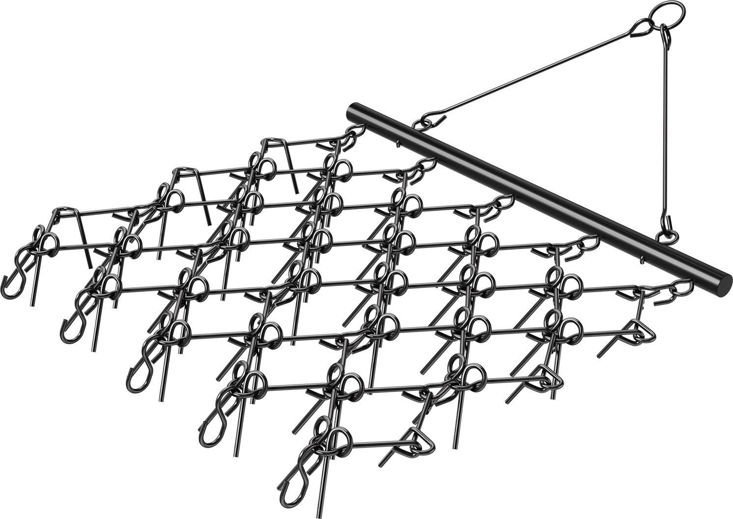 SucceBuy 5,8 x 4,8 ft Schleppegge, Kettenegge, ATV-Rasenrechen zum Einebnen von Landschaften VDH545