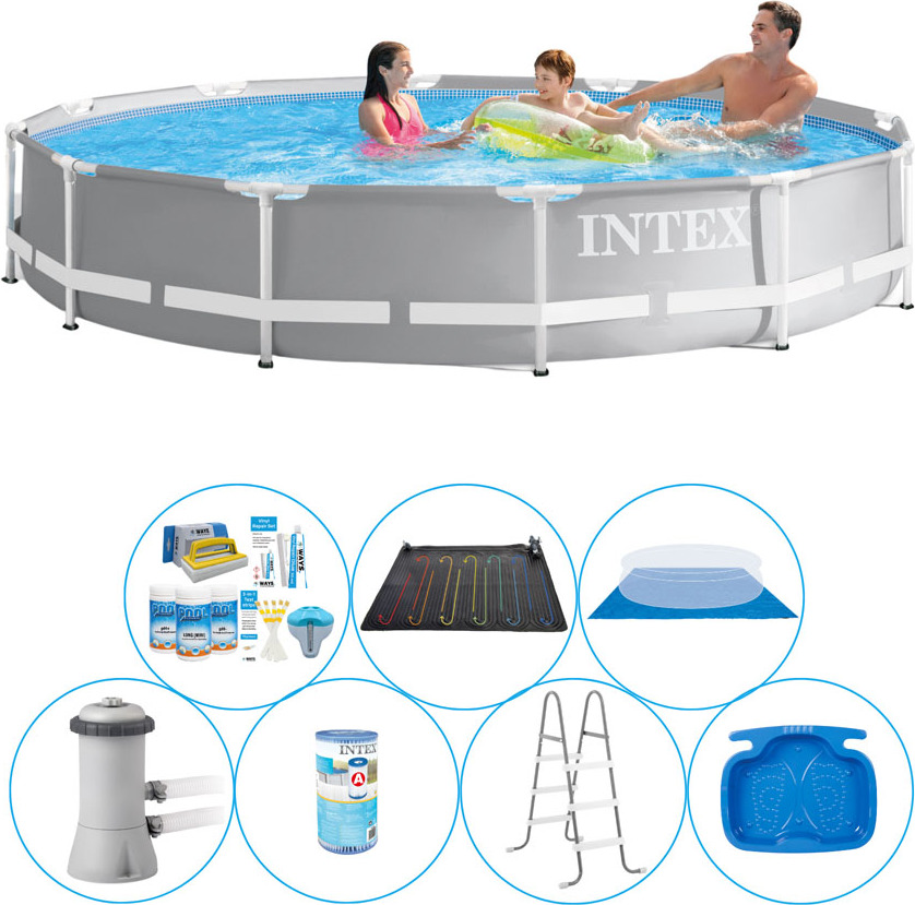Intex Prism Frame Round 366x76 cm - 8 kusov - Bazén Super Deal