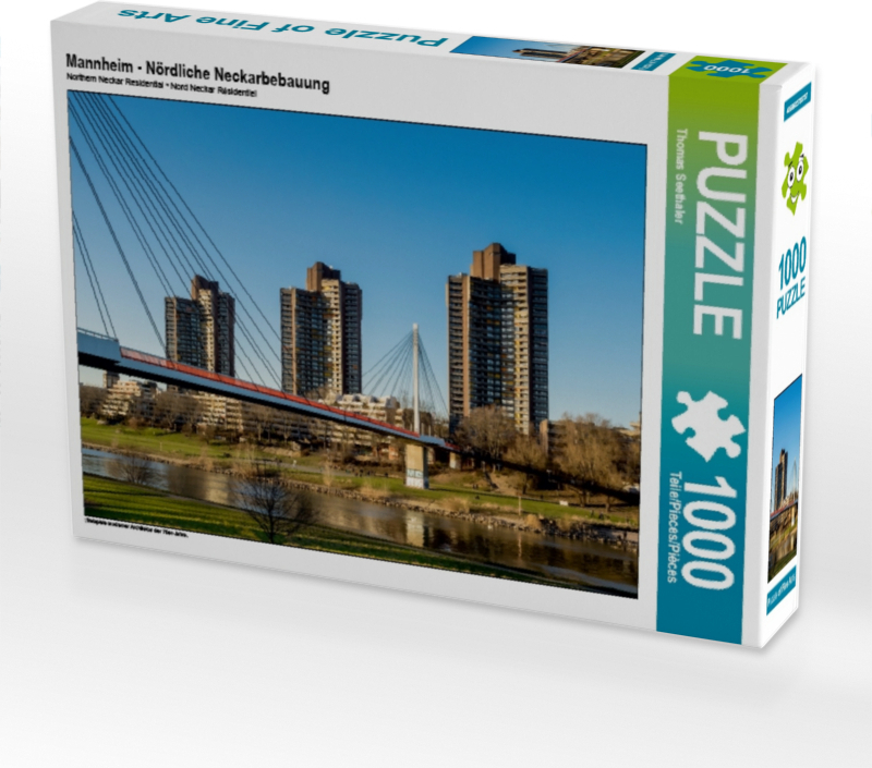 Calvendo Mannheim - Nördliche Neckarbebauung 1000 Teile Puzzle quer 640x480mm, Seethaler Thomas; 7351719
