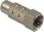 S-CONN maximum connectivity S/CONN maximum connectivity F-Stecker auf Cinchkupplung (85221)