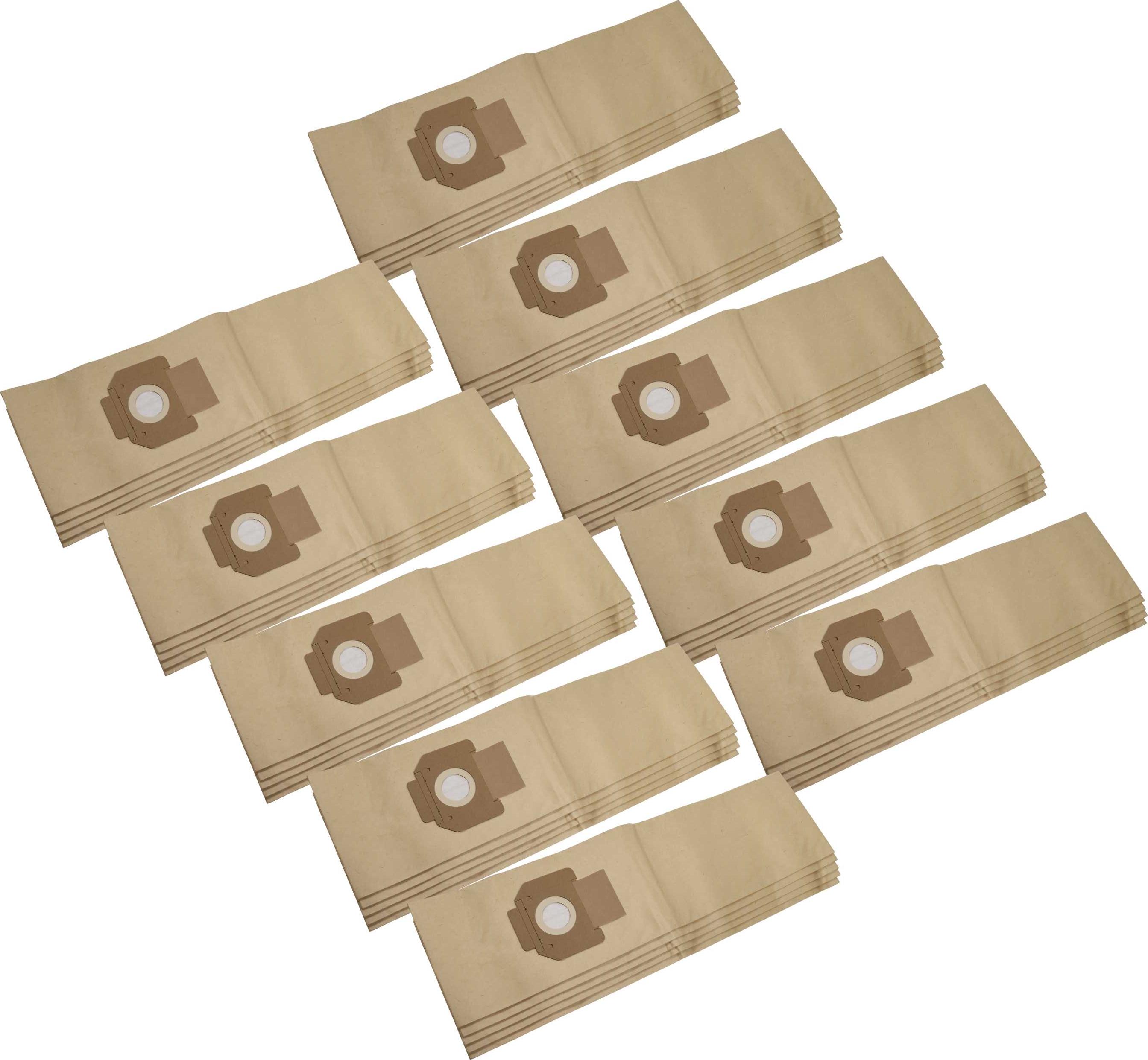 vhbw 50x Staubbeutel kompatibel mit Celma POW 0348 Staubsauger - 38cm x 22cm braun 183241792-1