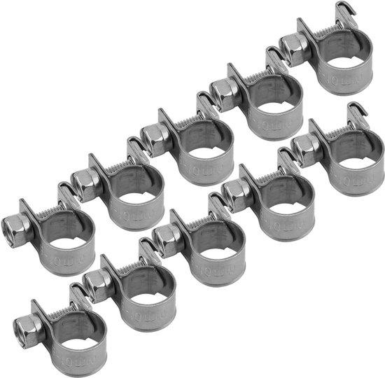 OEM Rostfreier Schraubengriff 304 - 6-20 mm - Schlauchgriff für schwere Anwendung - Verpackung von 10 - 8-10 mm. 2026