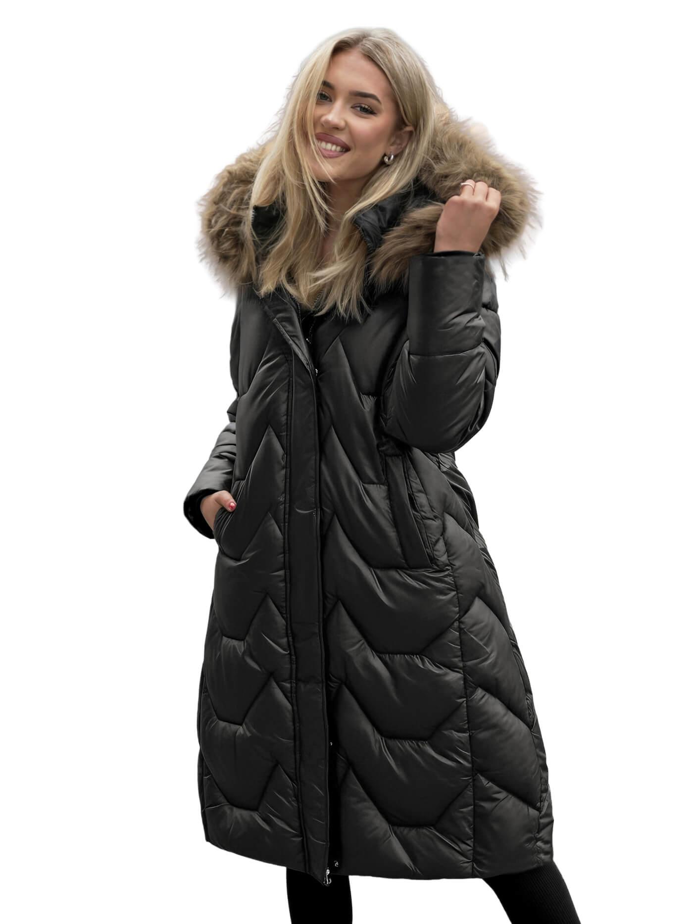 Damen Jacke Schwarz OZONEE O/5M3229/392B XL