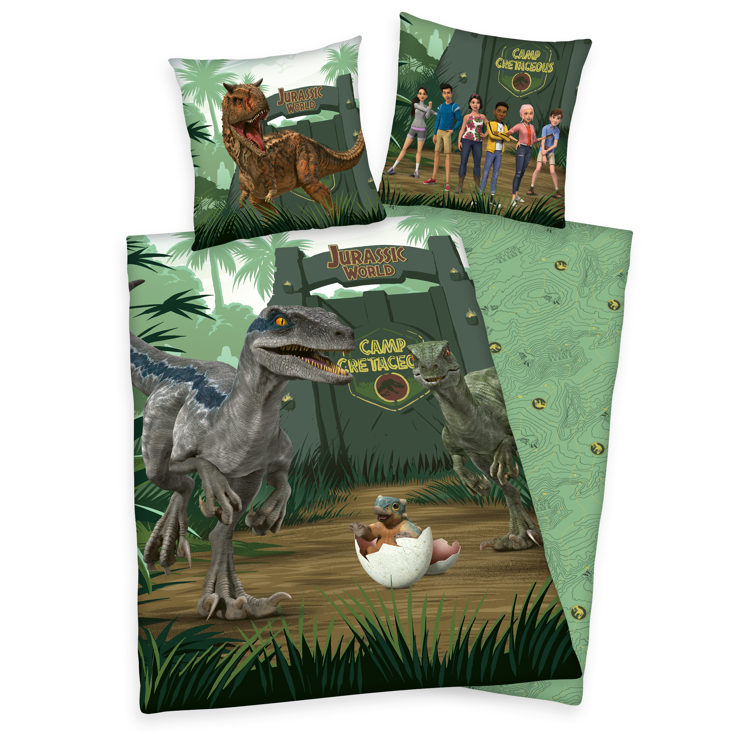 Herding Jurassic World Camp Cretaceous Bettwäsche / 80x80 cm + 135x200 cm 4418414050