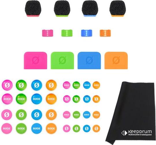 Rode Colors 3 Identifikations-Set mit Mikrofasertuch colors3-fp200