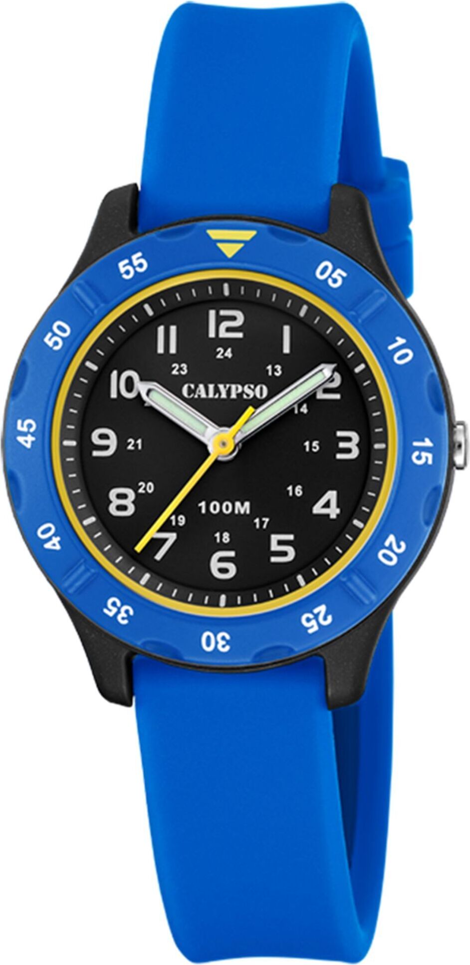Hodinky Calypso K5847/3 chlapčenské detské hodinky gumové modré