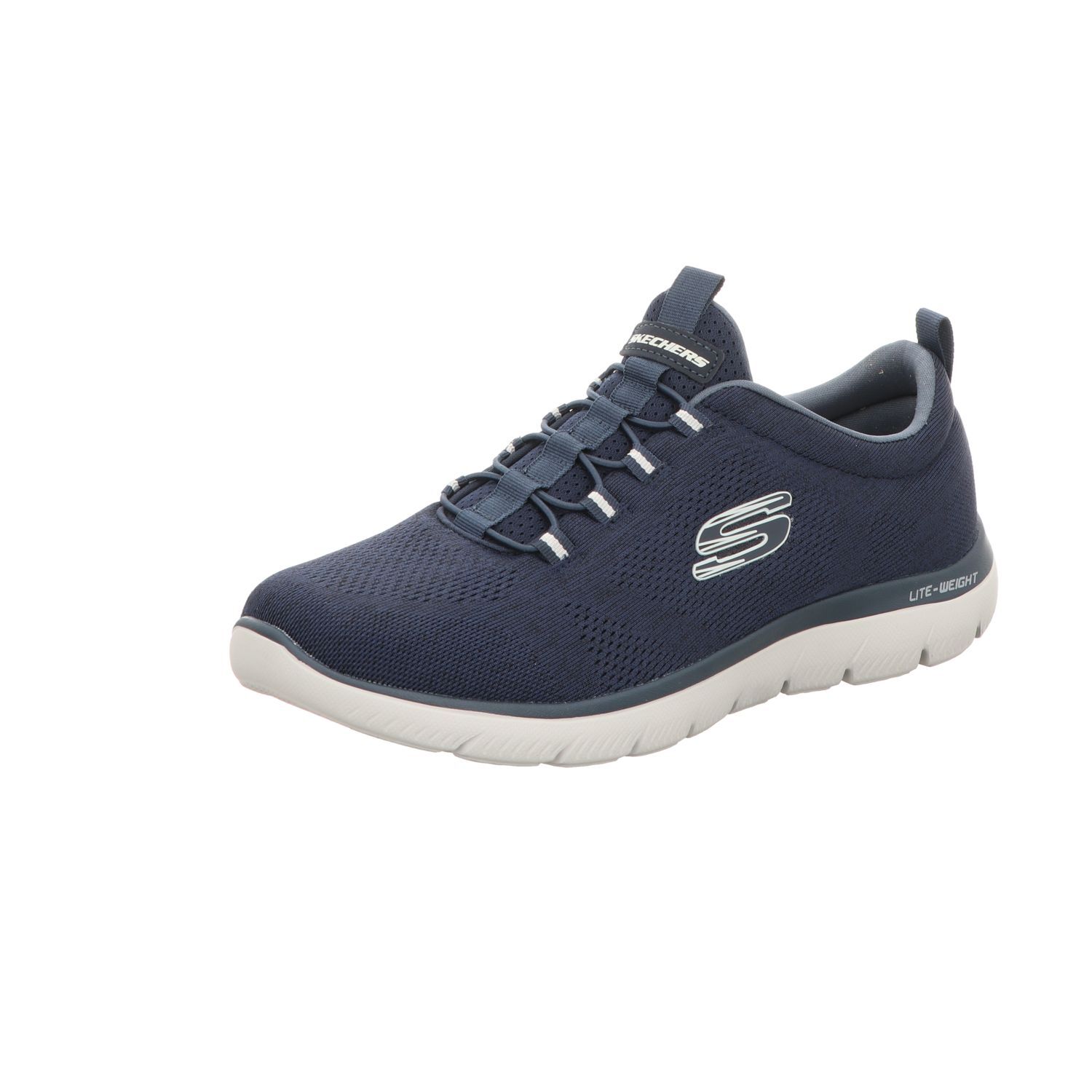 Skechers Pánske športové papuče s gumovou podrážkou Blue