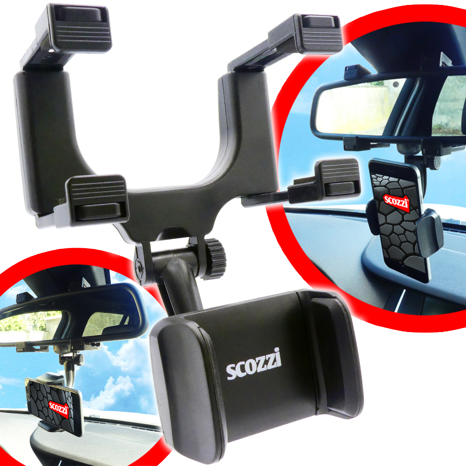 scozzi® Handyhalterung Auto Armaturenbrett