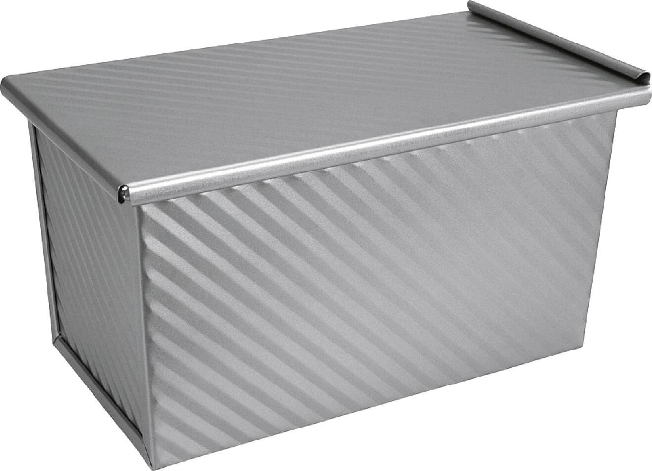 Biluer - Moule à Pain Rectangulaire Avec Couvercle - 1000g, 32x12x11 Cm, Antiadhésif, Pour Toasts Carrés